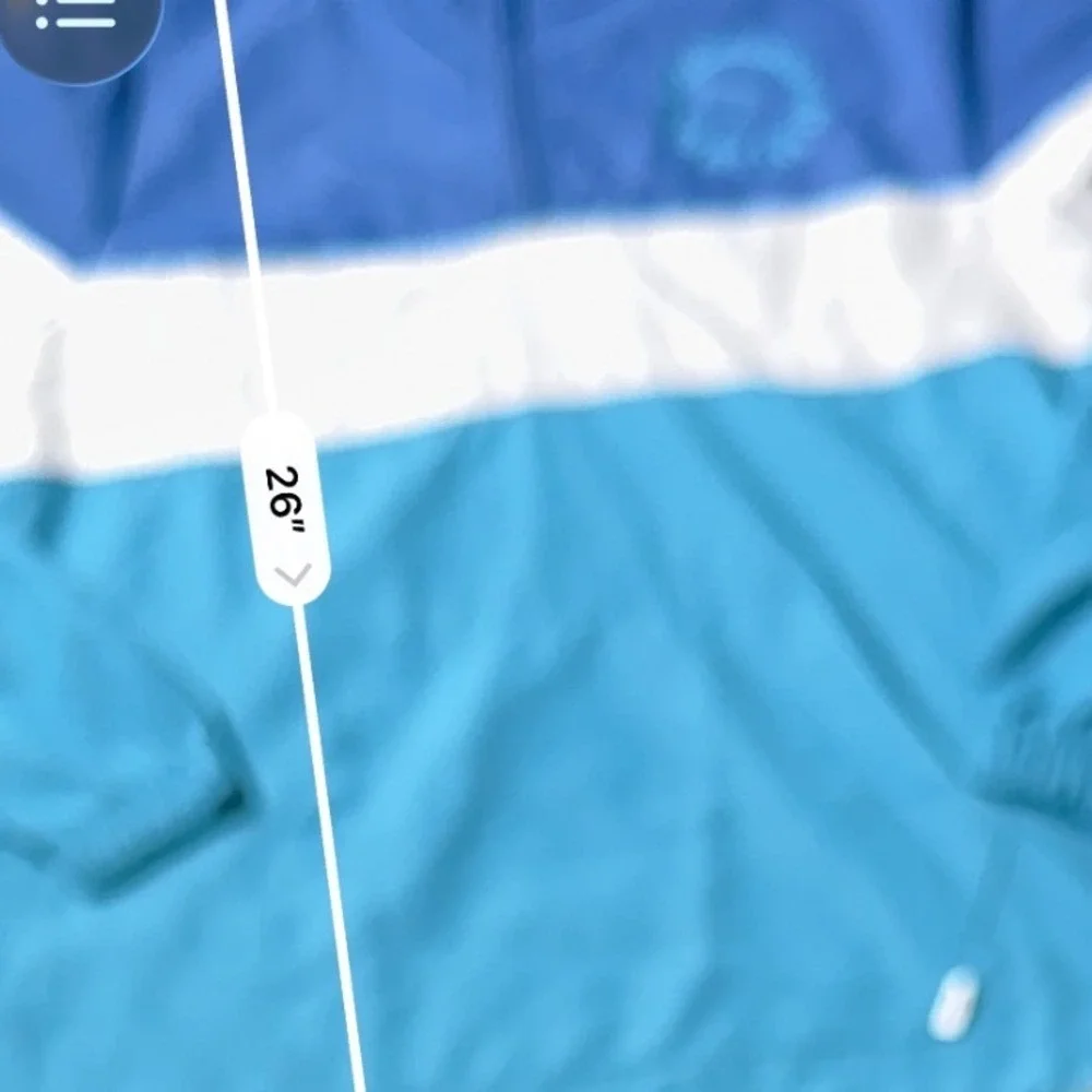 Sisstrevolution Respect The Sea Colorblock Windbreaker Pullover Jacket Blue XS